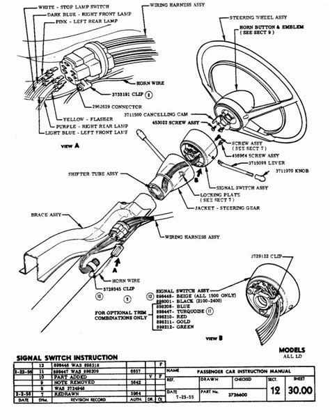 57 chevy truck column wiring diagram 